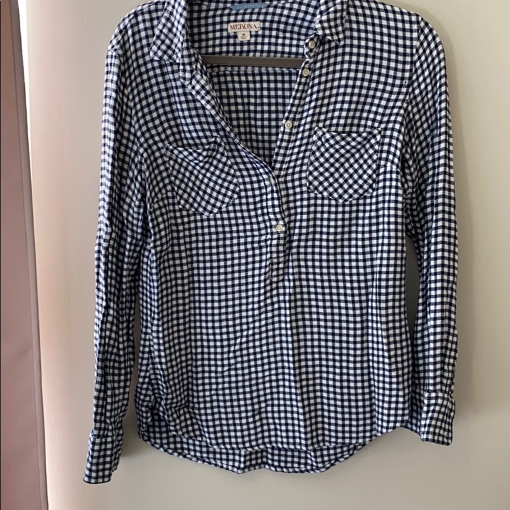 Merona plaid shirt size medium